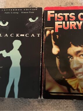 Black Cat (VHS, 1991) La Femme Nikita Jade Leung and Fust of Fury Bruce Lee VHS